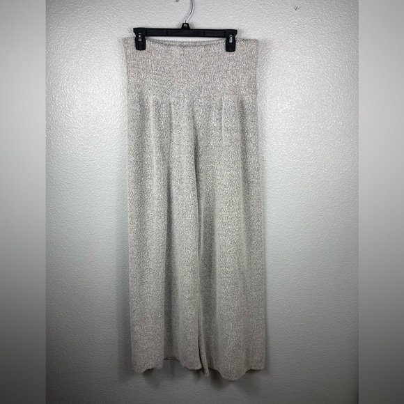 Gabrielle Union New York & Company Grey High Rise Sweater Wide Leg Lounge Pants - Picture 2 of 11